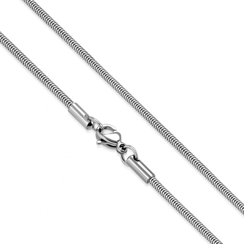 Ocelový řetízek had, tl. 3 mm (45 cm)