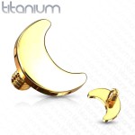 Náhradní ozdoba k labretě TITAN, závit 1,2 mm (lesklý titan)