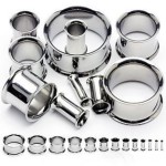 Ocelový tunel do ucha (7 mm)