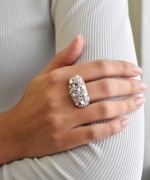 Stříbrný prsten s krystaly Swarovski růžový 35028.3 [3]
