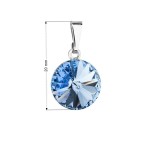 Přívěsek bižuterie se Swarovski krystaly modrý 54001.3 light sapphire [1]