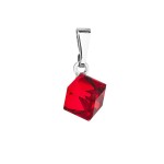 Přívěsek bižuterie se Swarovski krystaly červená kostička 54019.3 [0]