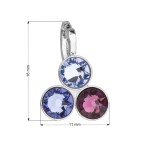 Přívěsek bižuterie se Swarovski krystaly fialový 54030.3
