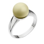 Stříbrný prsten se Swarovski perlou pastelově žlutý 35022.3 [0]