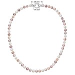 Perlový náhrdelník z pravých říčních perel mix barev 22004.3 [2]