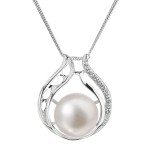 Perlový náhrdelník s řetízkem z pravých říčních perel bílý 22011.1 [0]