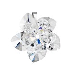 Stříbrný přívěsek s krystalem Swarovski bílá květina 34072.1 [0]