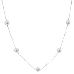 Perlový náhrdelník z pravých říčních perel bílý 22015.1 [0]