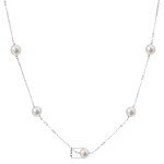Perlový náhrdelník z pravých říčních perel bílý 22015.1 [2]