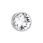 Stříbrný přívěsek s krystalem Swarovski bílý kulatý 34231.1 [0]
