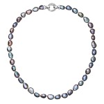 Perlový náhrdelník z pravých říčních perel modrý 22027.3 [0]