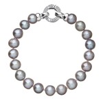 Perlový náramek z pravých říčních perel šedý 23010.3 [0]
