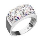 Stříbrný prsten s krystaly Swarovski ab efekt 35014.2  [0]