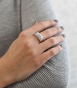 Stříbrný prsten s krystaly Swarovski ab efekt 35014.2  [1]
