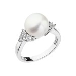 Stříbrný prsten s bílou říční perlou 25002.1 [0]