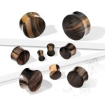Plug do ucha Ebony wood (16 mm)
