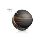 Plug do ucha Ebony wood (8 mm)