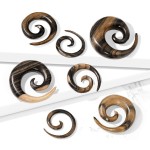 Roztahovák do ucha Ebony Wood (3 mm)