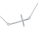 Stříbrný náhrdelník kříž [0]