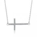 Stříbrný náhrdelník kříž [1]