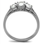 Ocelový prsten se zirkony (62) [6]