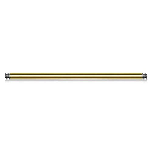 Zlacená náhradní tyčka, závit 1,2 mm (1,2 x 8 mm)