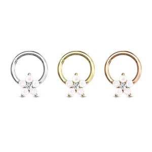 Piercing kruh segment s kytičkou 1,2 x 8 mm