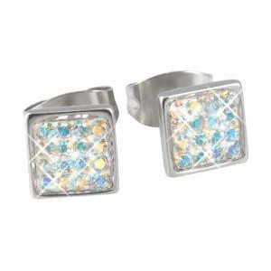 Naušnice chirurgická ocel ESSW25 czab s krystaly Swarovski