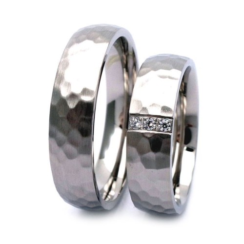 NSS3016 Tepaný dámský snubní prsten ocel (60)