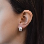 Stříbrné náušnice visací s krystaly Swarovski půlkruh 31280.2 ab [2]