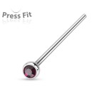 Variabilní piercing do nosu (čirá)