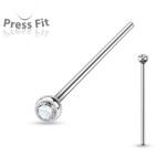 Variabilní piercing do nosu (čirá)