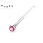 Variabilní piercing do nosu (růžová)