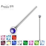 Variabilní piercing do nosu (růžová)