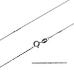 Stříbrný řetízek - čtvercový, tl. 1 mm (42 cm, 2,5 g)
