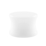 Akrylátový plug do ucha bílý (12 mm)