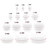 Akrylátový plug do ucha bílý (8 mm)