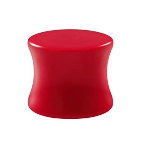 Akrylátový plug do ucha červený