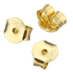 Zlacený stříbrný puzetový uzávěr - motýlek