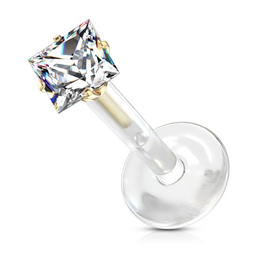 BioFlex piercing do brady, zirkon 3x3 mm (1,2 x 8 mm)