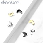 Ozdoba k dermálu TITAN, závit 1,6 mm (černá)