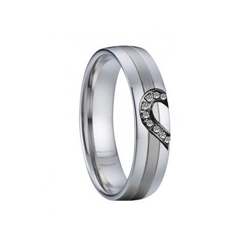 AN1029 Dámský snubní ocelový prsten (53)