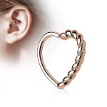 Piercing do nosu/ucha srdce (stříbrná)