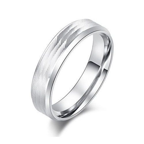 OPR0088 Pánský ocelový prsten, šíře 6 mm (64)