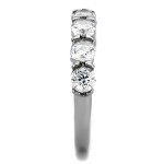 Ocelový prsten se zirkony (60)