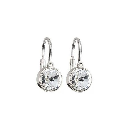 Dětské stříbrné náušnice s krystaly Swarovski®, Crystal