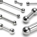 Piercing do jazyka - činka (2,0 x 19 mm, 6 mm kuličky)