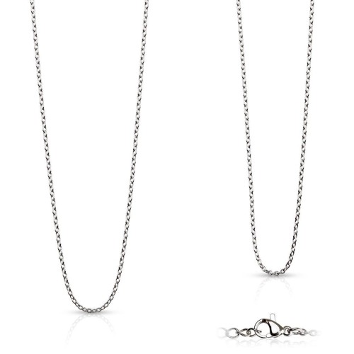 Ocelový řetízek šíře 1,5 mm (85 cm)