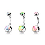 Piercing do pupíku - banánek (zelená)