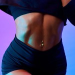 Piercing do pupíku - banánek (růžová)